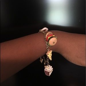 Bracelet with food charms.
